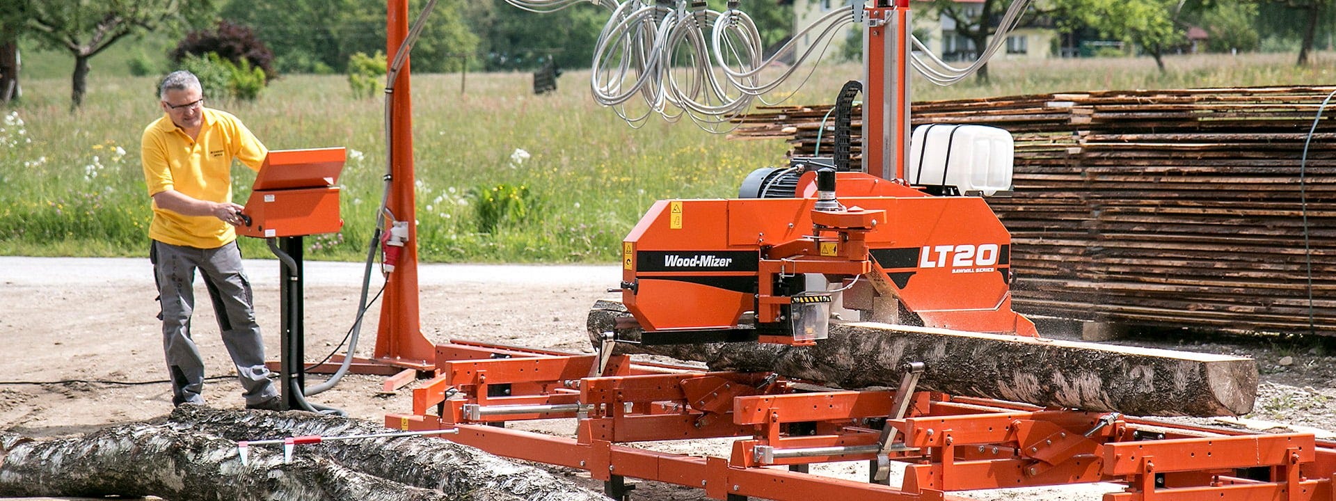 Mizarska delavnica v Sloveniji ima tračno žago Wood-Mizer