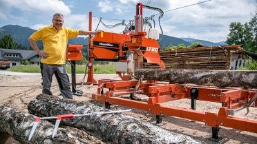 Mizarska delavnica v Sloveniji ima tračno žago Wood-Mizer